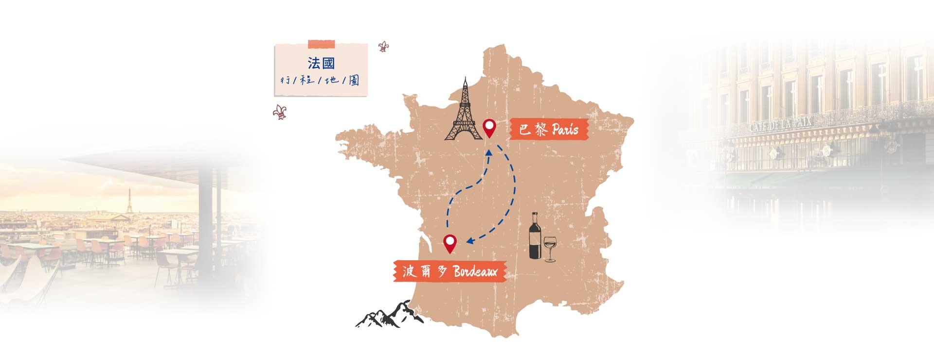 鷹飛國際旅行社 Infinity Tour | 法國巴黎‧波爾多 | 法式酒莊之旅