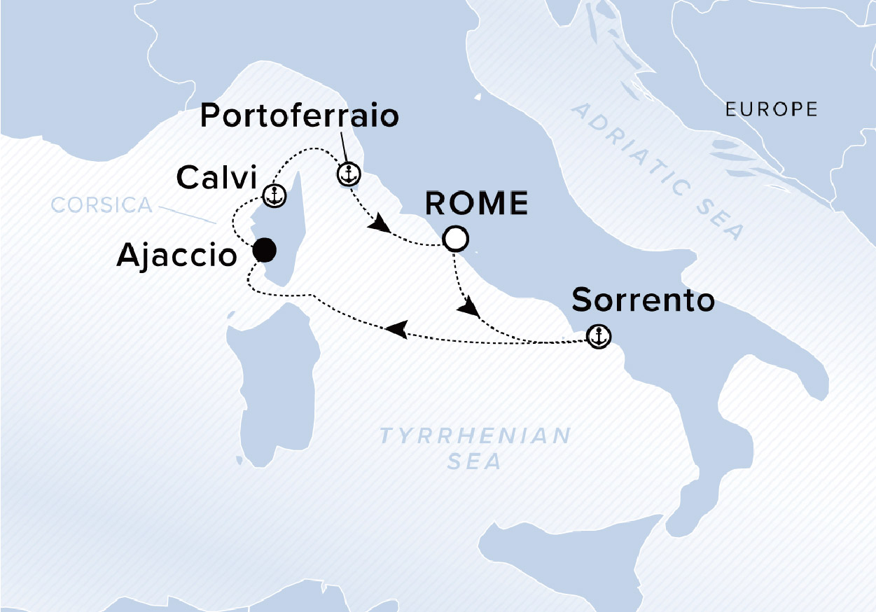 0423 ROME CIVITAVECCHIA TO ROME CIVITAVECCHIA map 01