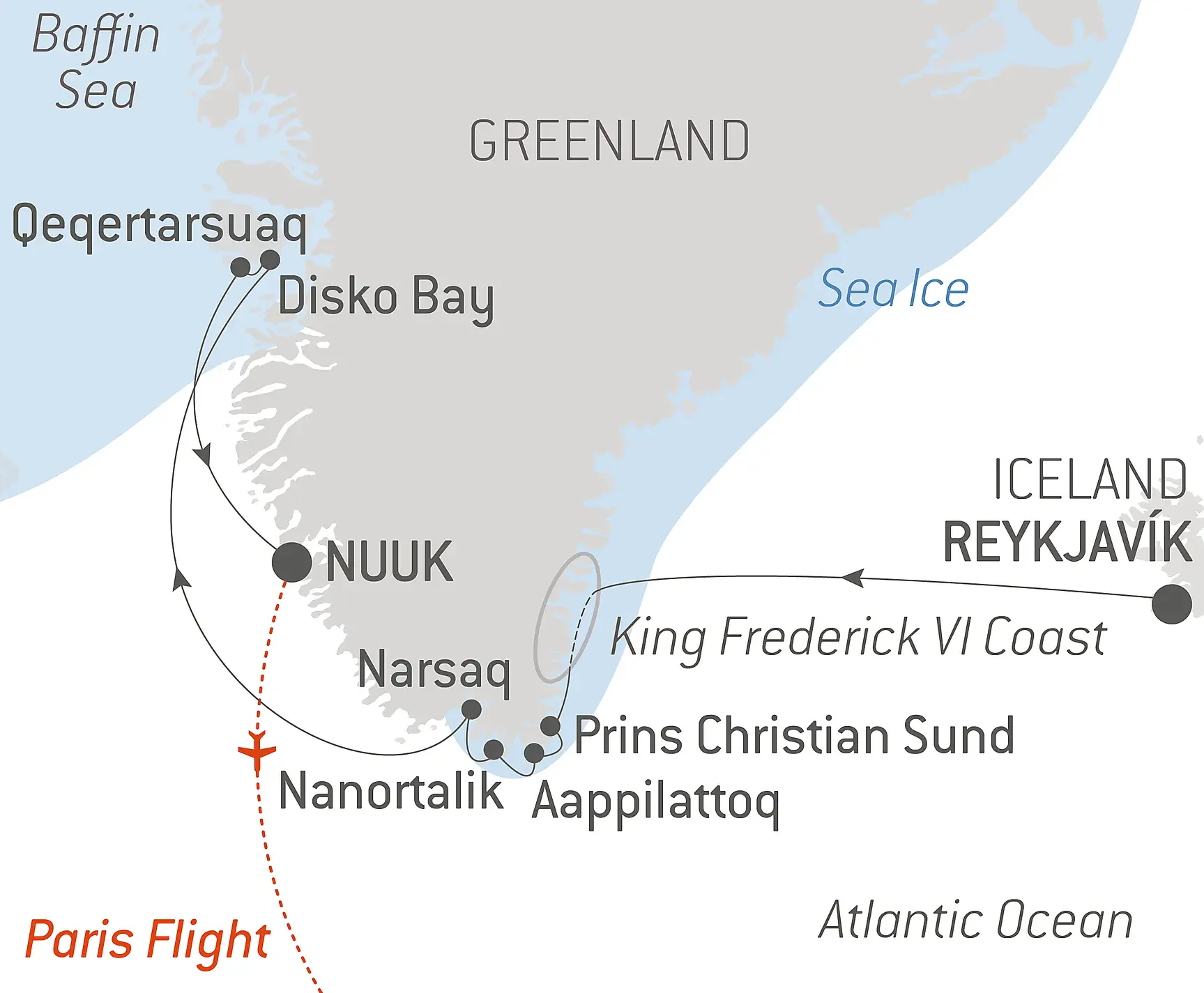 Disko Bay Meeting the Inuit & Discovering the Unknown-MAP