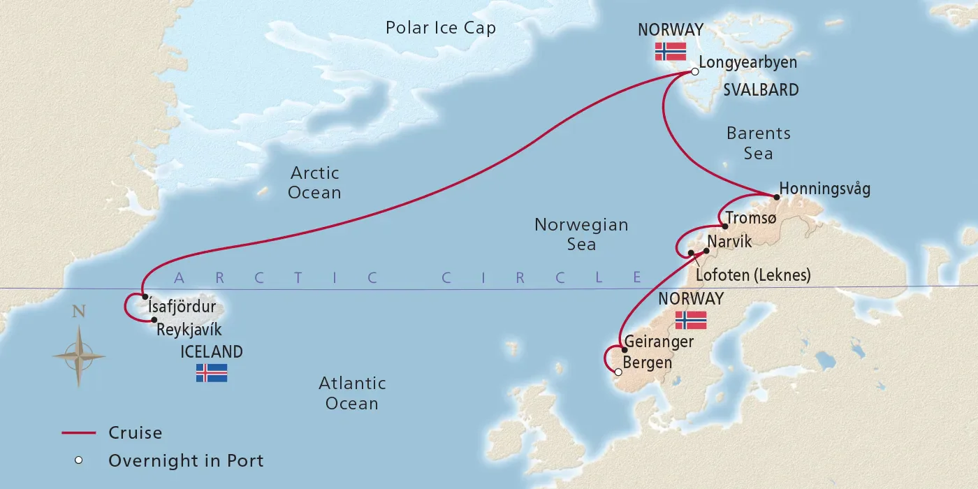 2024-0703 Iceland & Norway's Arctic Explorer-MAP