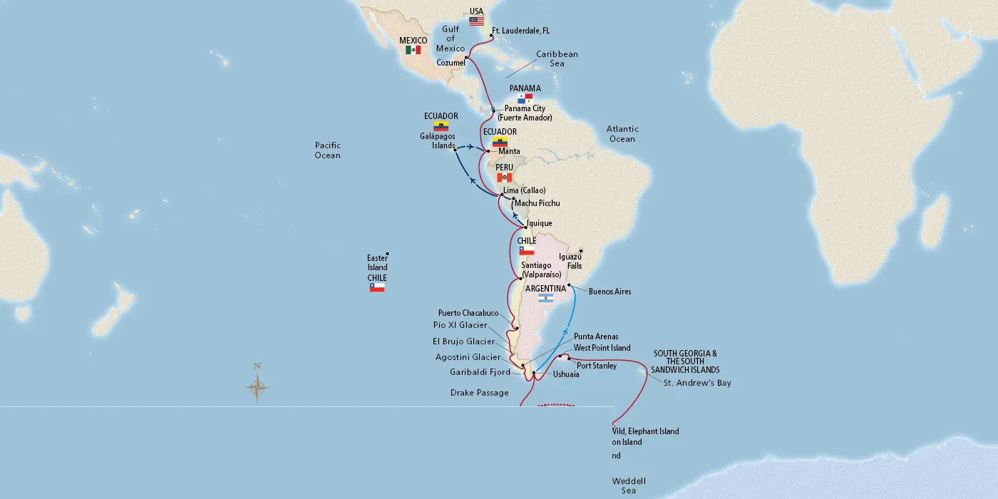2024-Antarctica, Chile & the Americas-MAP