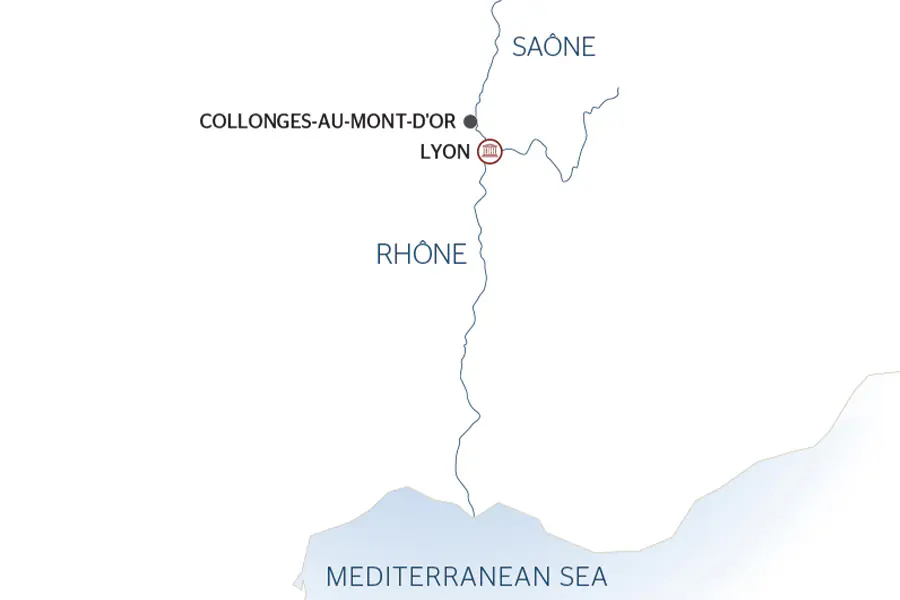 2025-0902Lyon-Vintage Chic and Gourmet Delights (port-to-port cruise) -map