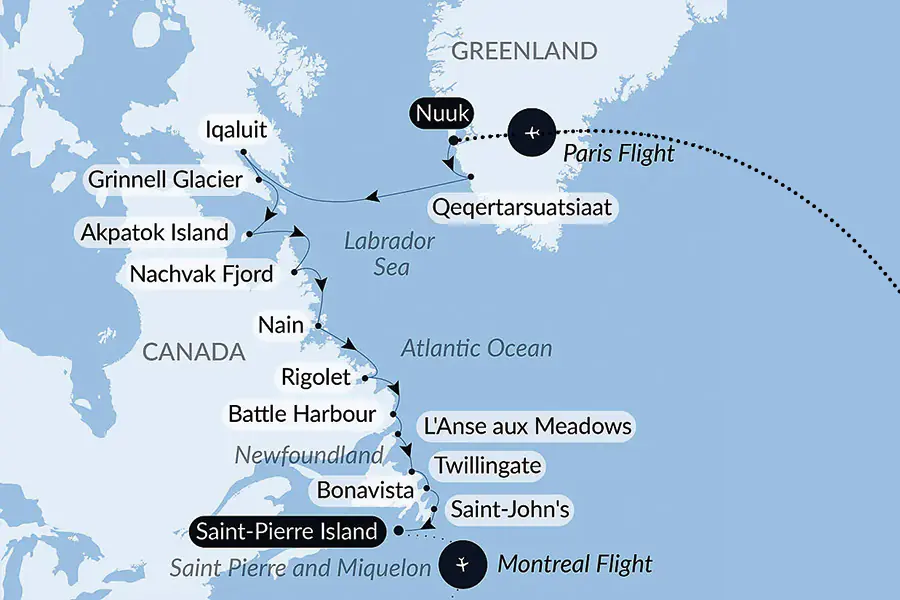2025-1023-Wilderness from Greenland to the East Coast of Canada-map3