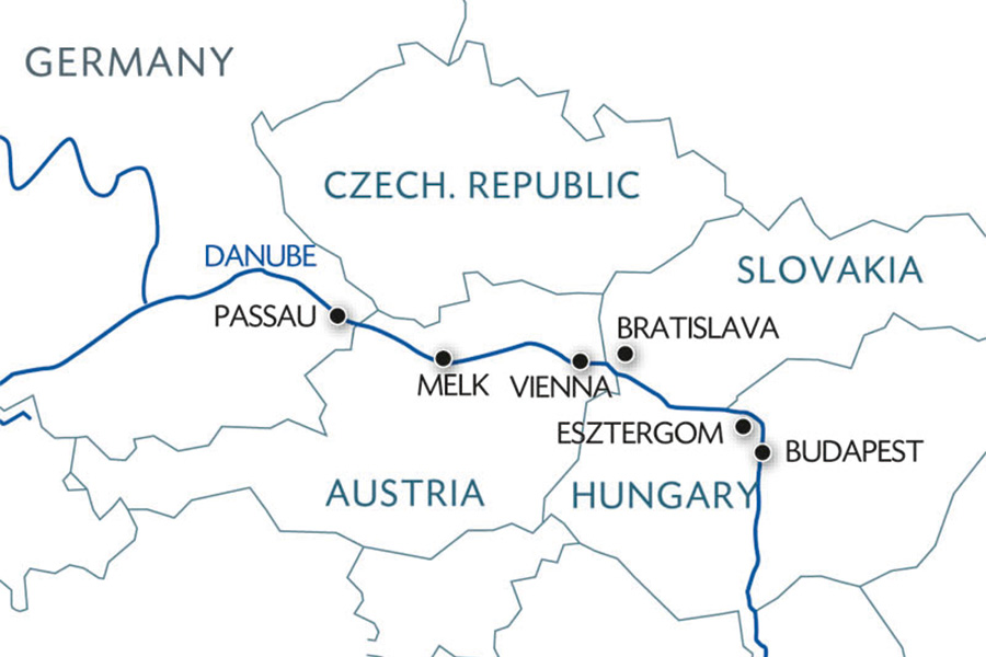 2026-0513-The beautiful blue Danube from Passau to Budapest (port-to-port cruise)-map
