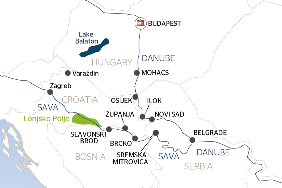 2026-0513-The majestic Danube, the authentic Sava and Lake Balaton-map