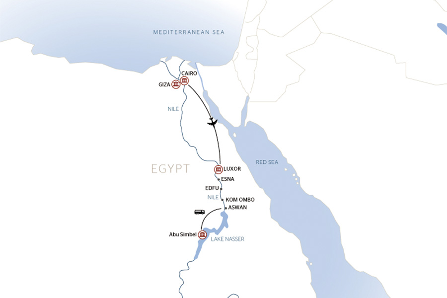 2026-0519-Cairo & cruise on the Nile-map