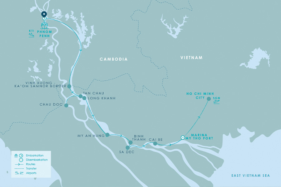 2026-0520-Aqua Mekong Discovery Cruise 4days-map