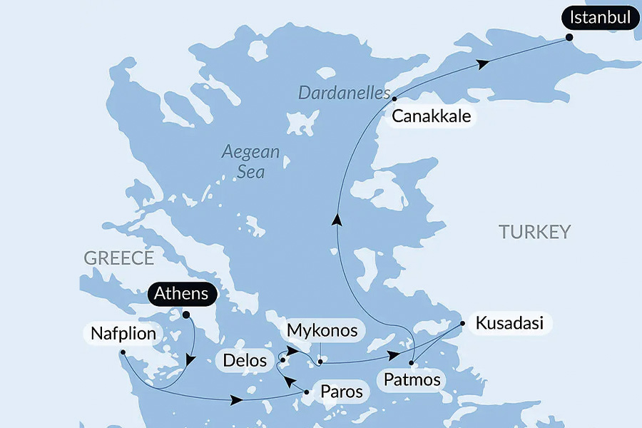 2026-0702-ponant-Cruising the Aegean Turkey and the Greek Isles-map